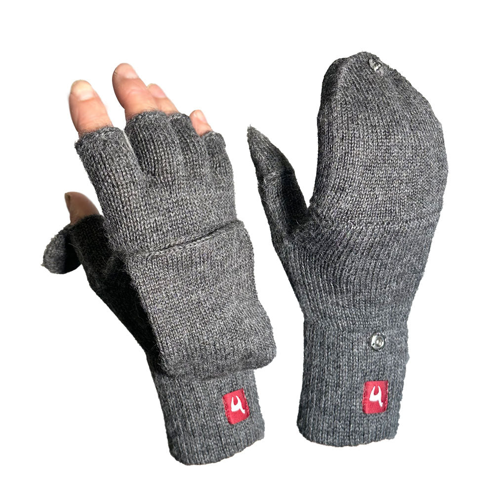 Alpaka Fingerhandschuhe, mit Kappe - Alpaka Kontor