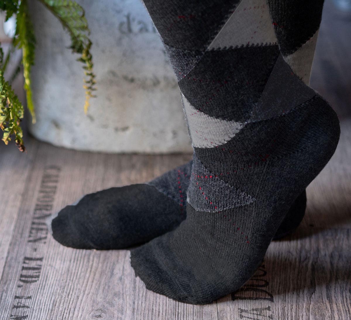 Tweed Socken (elegant) - Alpaka Kontor
